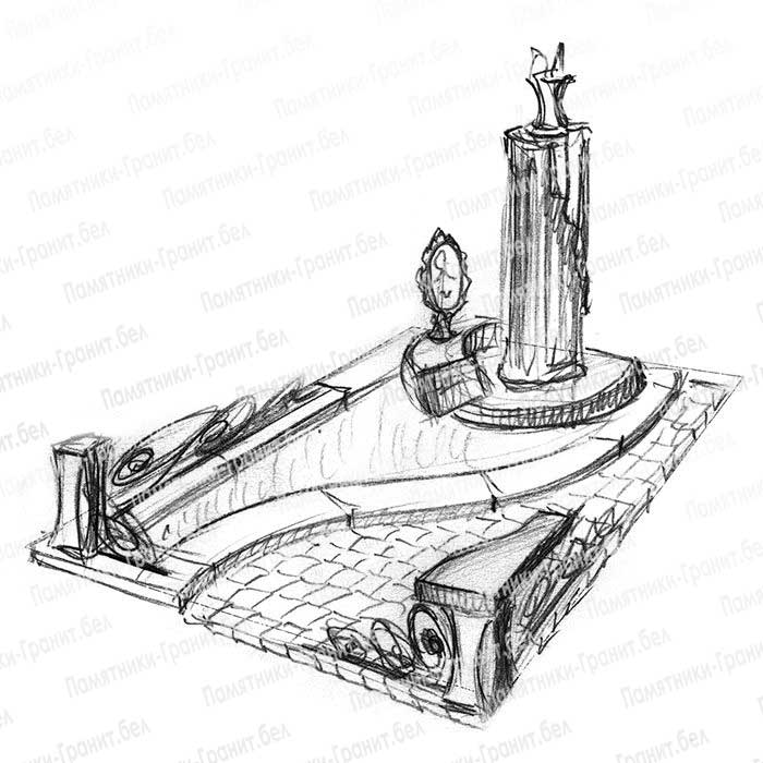 Двойные памятники на могилу фото